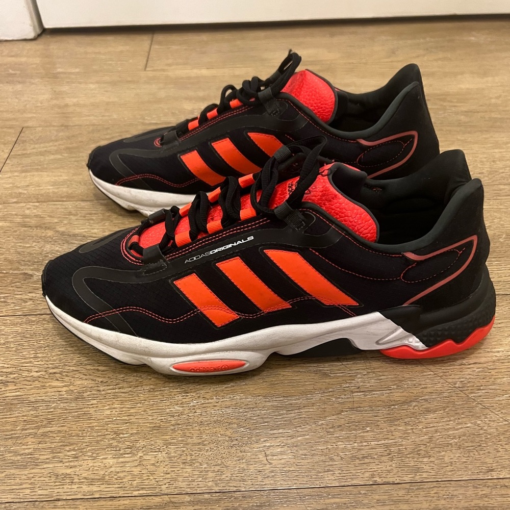 adidas Ozweego Black Solar Red men size 14